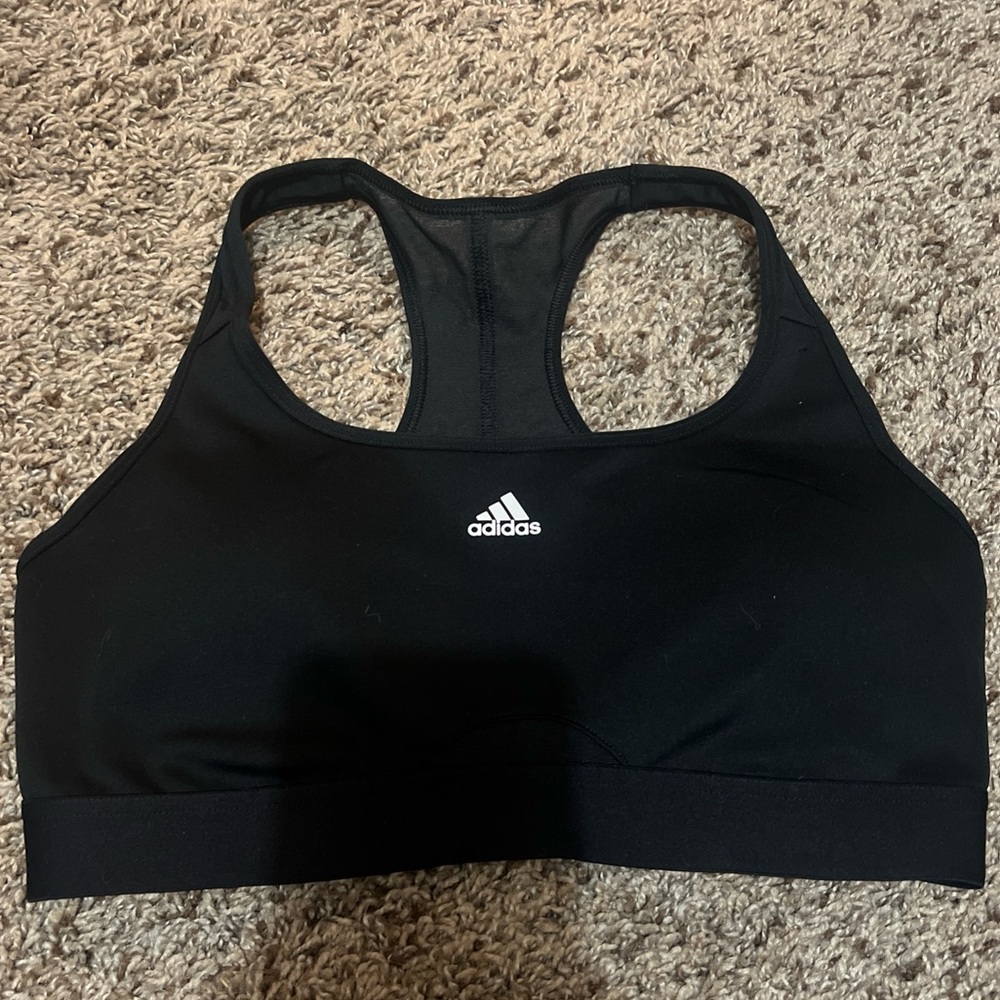 Adidas Women's Black Racerback Sports Bra